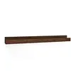 Image de Étagère flottante en bois de pin marron 100x7cm