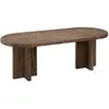 Image de Table basse en bois de sapin marron 120x40cm