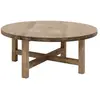Image de Table basse en bois de sapin vieilli Ø80x35cm