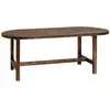 Image de Table de salle à manger en bois de sapin marron 200x75cm