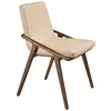 Image de Chaise en simili cuir et effet bois noyer