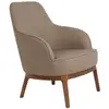 Image de Fauteuil en similicuir gris taupe