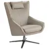 Image de Fauteuil pivotant simili cuir vison