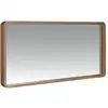 Image de Miroir avec cadre effet bois noyer