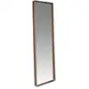 Image de Miroir sur pied avec cadre effet bois noyer