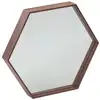 Image de Miroir avec cadre effet bois noyer