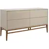 Image de Buffet en gris et pieds en noyer