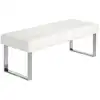 Image de Banquette simili cuir et acier chromé