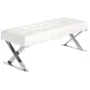 Image de Banquette simili cuir et acier chromé