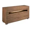 Image de Commode effet bois noyer et éclairage intérieur