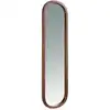 Image de Miroir sur pied avec cadre effet bois noyer