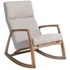 Image de Fauteuil à bascule en tissu gris