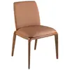 Image de Chaise en simili cuir marron