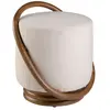 Image de Pouf en tissu blanc