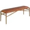 Image de Tabouret en similicuir marron