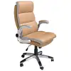 Image de Chaise de bureau pivotante en simili cuir marron