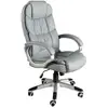 Image de Fauteuil de bureau pivotante en simili-cuir gris
