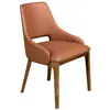 Image de Chaise en similicuir marron