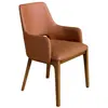 Image de Chaise en similicuir marron
