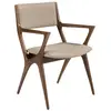 Image de Chaise en similicuir vison