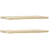 Image de Ensemble 2 étagères flottantes en bois de sapin naturel 120x3,2cm