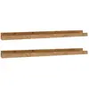 Image de Pack 2 étagères flottantes en bois de pin vieilli 50x7cm
