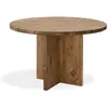 Image de Table à manger ronde en bois de sapin vieilli de ø110x75cm