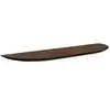 Image de Étagère arrondie en bois de sapin flottant marron 80x3,2cm