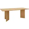 Image de Table de salle à manger en bois de sapin marron 200x75cm