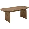 Image de Table à manger ovale en bois de sapin vieilli 200x75,2cm