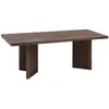 Image de Table basse en bois de sapin en marron 120x50cm