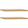 Image de Ensemble 2 étagères flottantes en bois de sapin marron 200x3,2cm