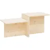 Image de Table basse en bois de sapin naturelle 100x44,6cm
