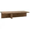 Image de Table basse en bois de sapin vieilli 123,5x27cm