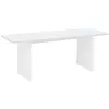Image de Table basse en bois de sapin blanc 120x45cm