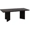 Image de Table basse en bois de sapin en noir 120x50cm