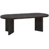 Image de Table basse en bois de sapin noir 120x40cm