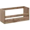 Image de Étagère à chaussures en bois de sapin ton vieilli 53,5x25cm
