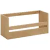 Image de Étagère à chaussures en bois de sapin ton marron 53,5x25cm