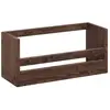 Image de Étagère à chaussures en bois de sapin ton marron 53,5x25cm