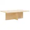 Image de Table basse en bois de sapin beige 120x40cm