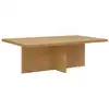 Image de Table basse en bois de sapin marron clair 120x40cm