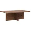 Image de Table basse en bois de sapin marron foncé 120x40cm