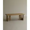 Image de Table basse en bois massif de peuplier 120x50cm