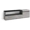 Image de Meuble tv effet bois ciment 150x35x45cm