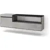 Image de Meuble tv effet bois ciment 150x35x45cm suspendu