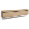 Image de Meuble tv effet bois de chêne 240x35x45cm suspendu