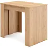 Image de Table auxiliaire extensible effet bois de chêne 302x90x77cm