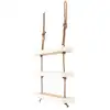 Image de Étagère murale avec corde chanvre et bois nordique 70 cm