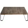 Image de Table basse bois recyclé et métal naturel